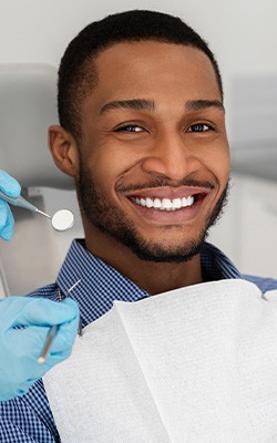 Patient in Sandown smiling after cosmetic dentistry