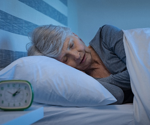 Dentures patient in Derry sleeping