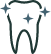 Illustrated sparkling tooth icon